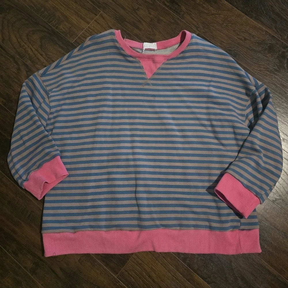 First Love | Striped Sweatshirt 3XL